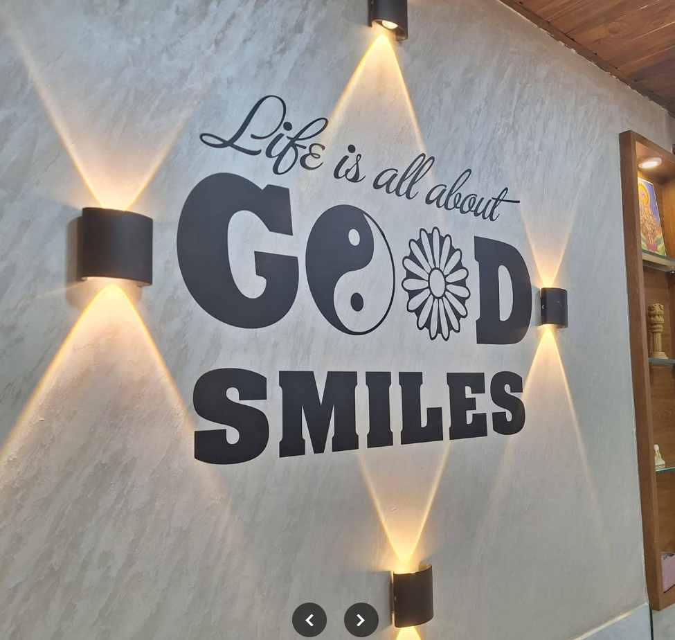 Clinic interior wall — Life is all about good smiles